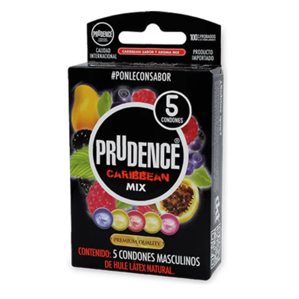 PRUDENCE MIX CARIBBEAN CARTERA C/5 (PRESERVATIVOS)(IVA)(DKT DE MEXICO)