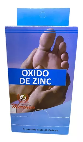 OXIDO DE ZINC  PAQUETE C/25 SOBRES - OXIDO DE ZINC (DROGUERIA MERCURIO)