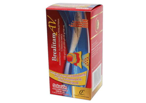 BREALITAM AV C/60ML  SOL (AMANTADINA, CLORFENAMINA, PARACETAMOL, FENILEFRINA)(F. CONTINENTAL)