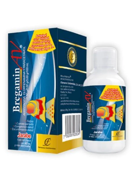 BREGAMIN AV C/60ML JBE (AMANTADINA, CLORFENAMINA, PARACETAMOL)(F. CONTINENTAL)