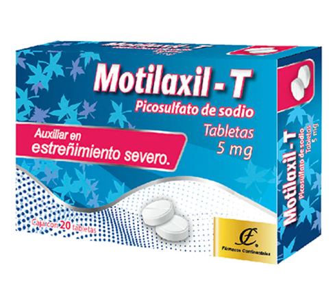 MOTILAXIL-T 5 MG C/20 TABS ( PICOSULFATO DE SODIO )(F. CONTINENTAL)