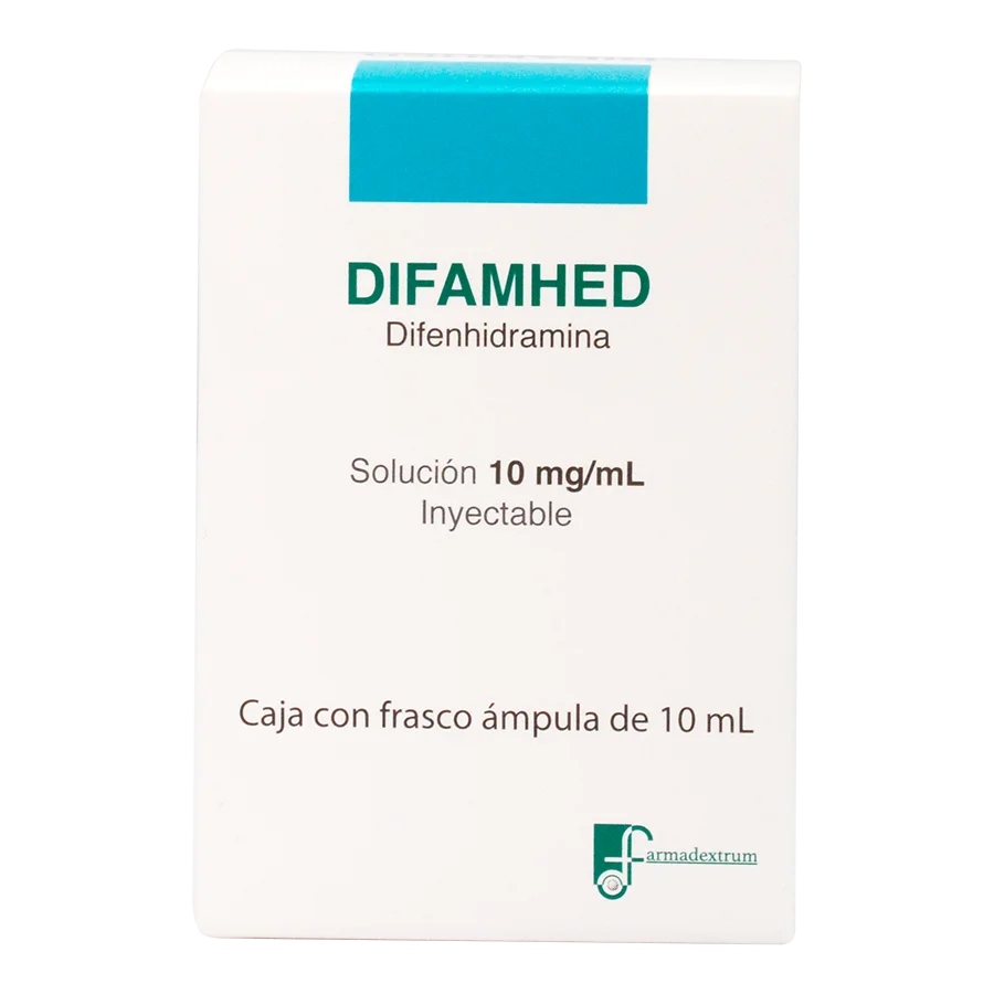 DIFAMHED SOL INY 100MG/10 ML C/1 AMP - DIFENHIDRAMINA (FARMADEXTRUM)
