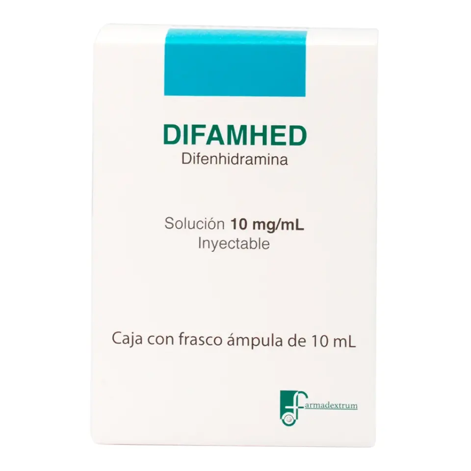 DIFAMHED SOL INY 100MG/10ML C/1 AMP (DIFENHIDRAMINA)(FARMADEXTRUM)