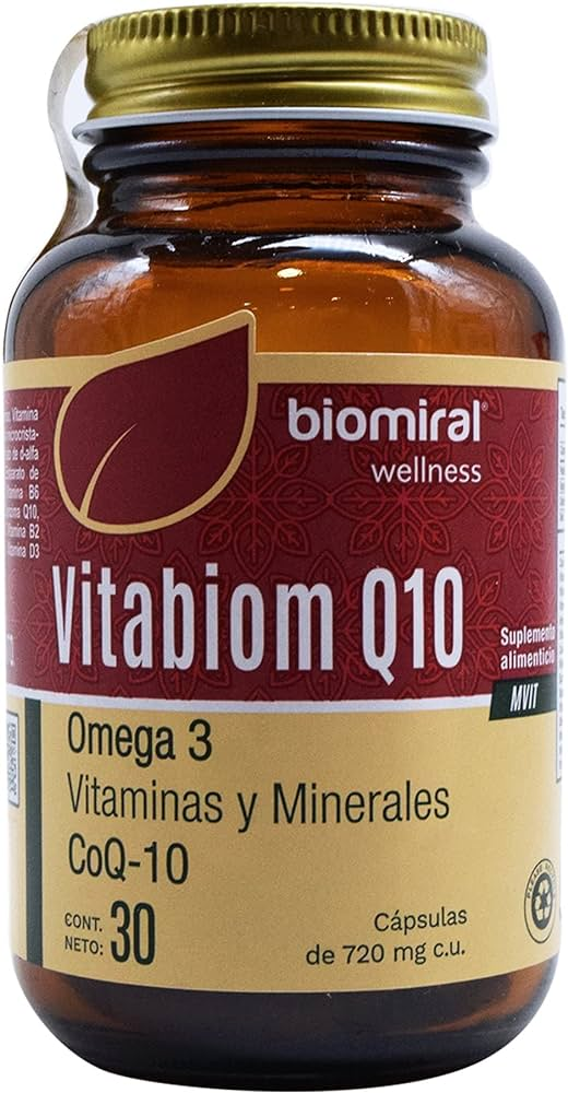 VITABIOM Q-10 C/30 CAPS ( IVA )- VITAMINAS, MINERALES, OMEGA 3 ( FARMIRAL/BIOMIRAL )