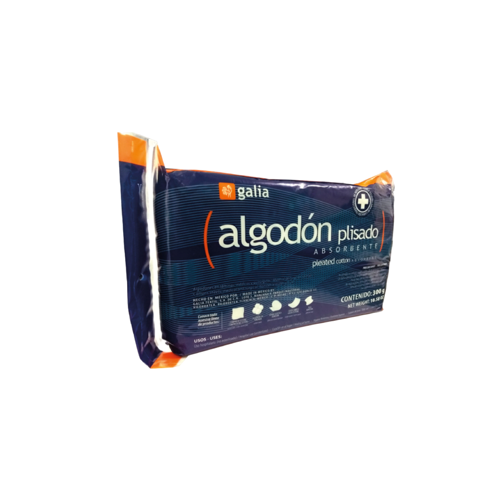 ALGODON ABSORBENTE PLISADO C/300 G ( IVA )(GALIA TEXTIL)