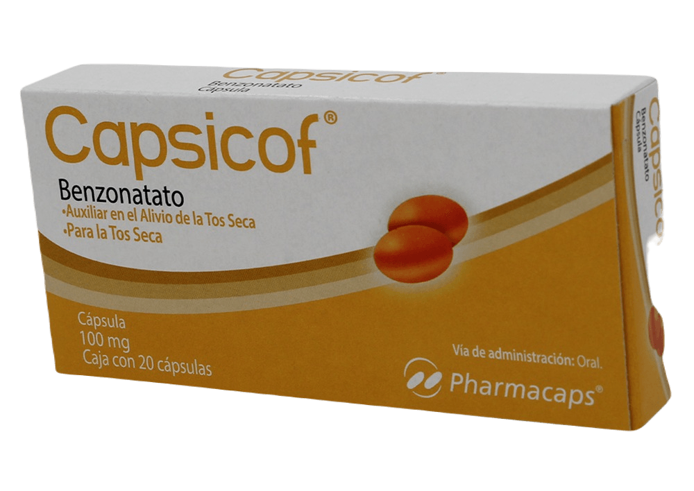 CAPSICOF PERLAS 100MG C/20 (BENZONATATO) (GELCAPS/PHARMACAPS)