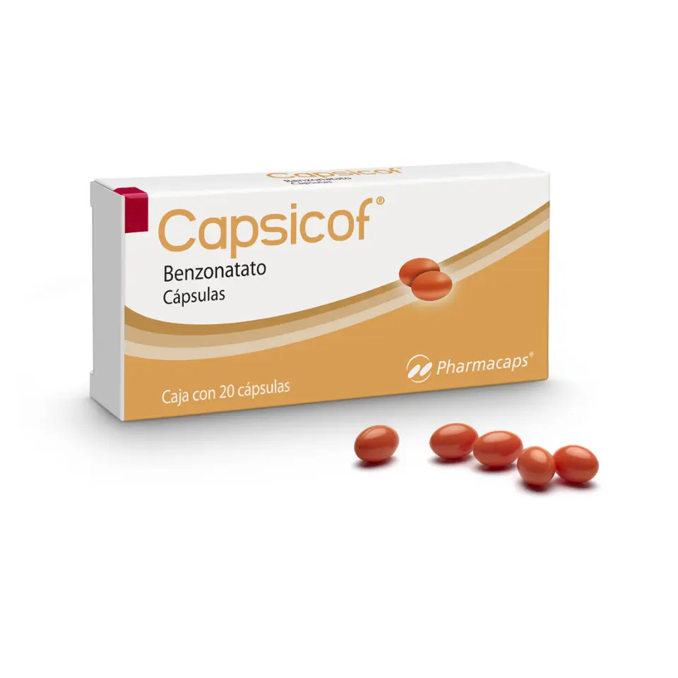 CAPSICOF PERLAS 100MG C/20 (BENZONATATO) (GELCAPS/PHARMACAPS)