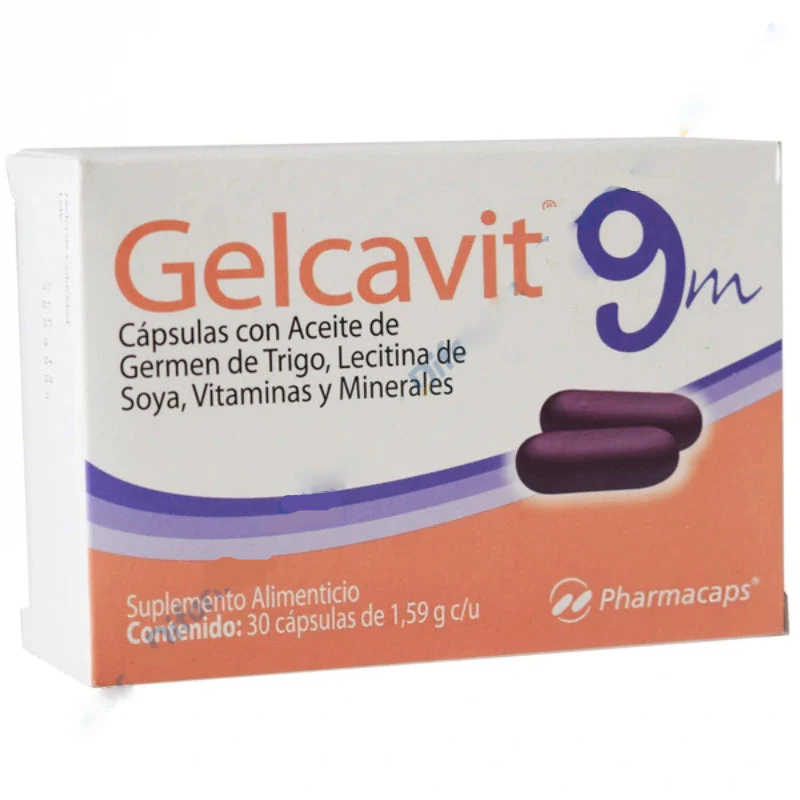 GELCAVIT 9 M CAPSULAS C/30 - MULTIVITAMINAS/MINERALES (GELCAPS/PHARMACAPS)