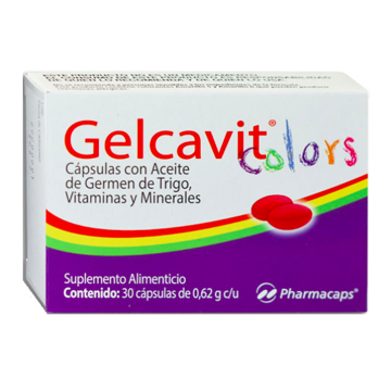 GELCAVIT COLORS CAP C/30 (IVA) -MULTIVITAMINAS/MINERALES GELCAPS/PHARMACAPS