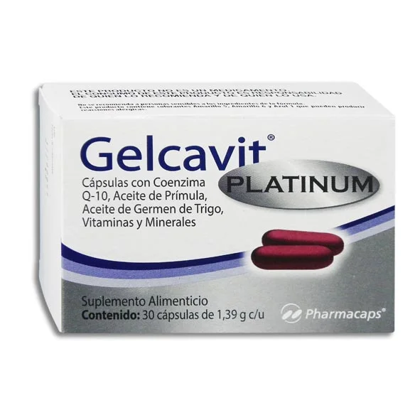 GELCAVIT PLATINUM CAP C/30 (IVA) -MULTIVITAMINAS/MINERALES GELCAPS/PHARMACAPS