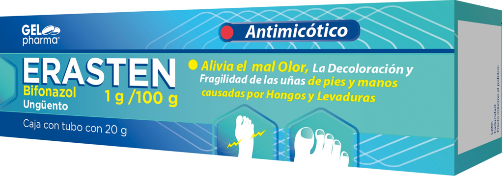 ERASTEN 1% C/20 G UNGÜENTO (BIFONAZOL) (GELPHARMA)