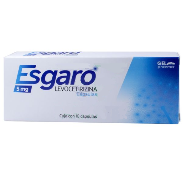 ESGARO 5MG C/10 CAPSULA - LEVOCETIRIZINA(GELPHARMA)