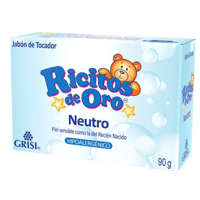 JABON RICITOS DE ORO NEUTRO C/90 G (IVA)(GRISI)
