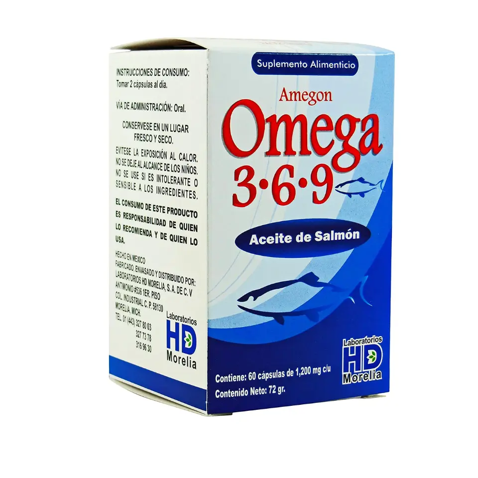 AMEGON (OMEGA 3,6 y 9) CAPS C/60 (HD MORELIA)