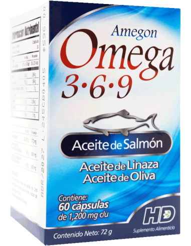 AMEGON ( OMEGA 3,6 y 9 ) CAPSULAS C/60 ( HD MORELIA )