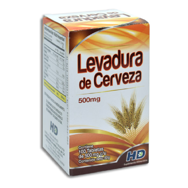 LEVADURA DE CERVEZA TABLETAS C/100 (HD MORELIA)