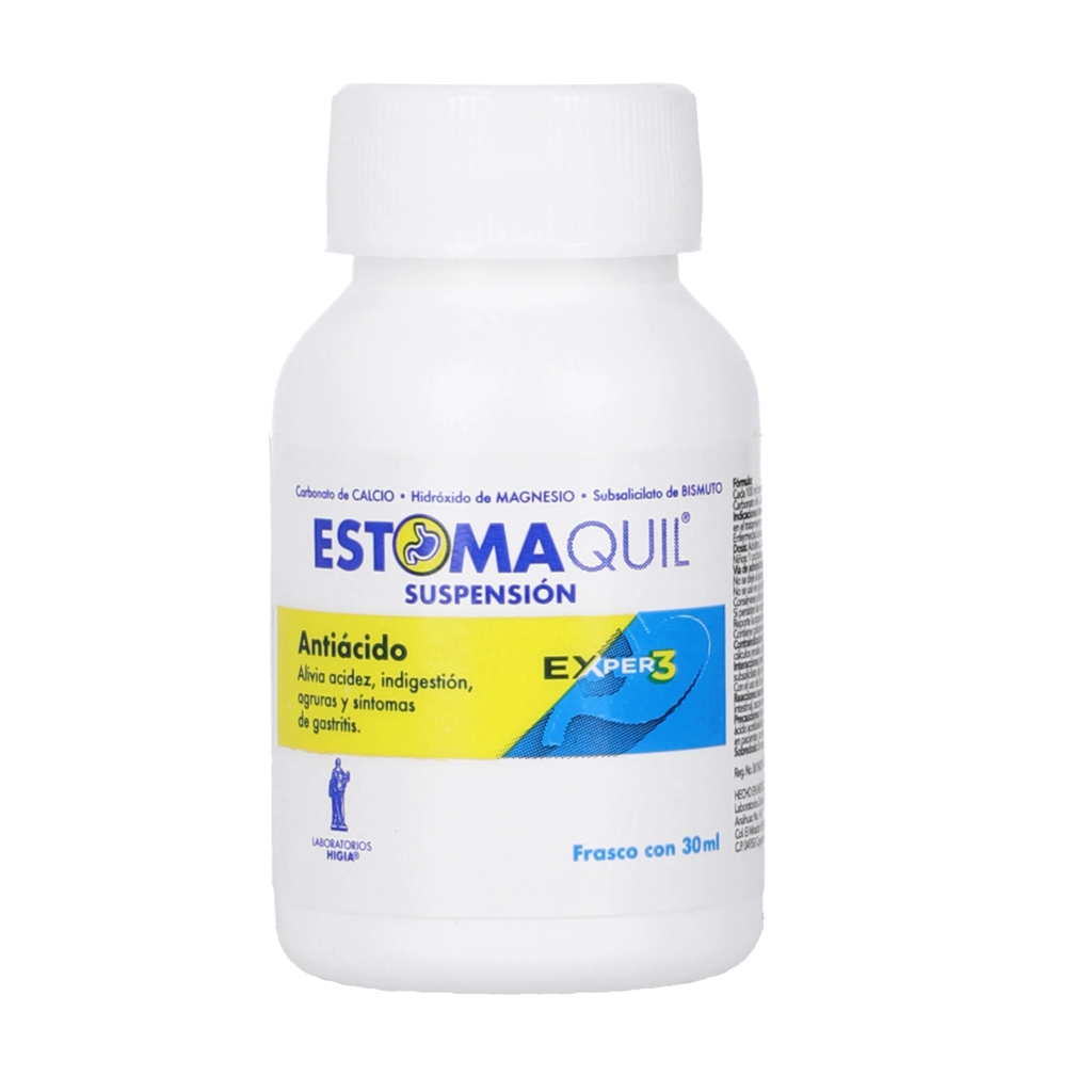 ESTOMAQUIL EXPER3 SUSPEN 30 ML - BISMUTO/MAGNESIO/CALCIO - (HIGIA)