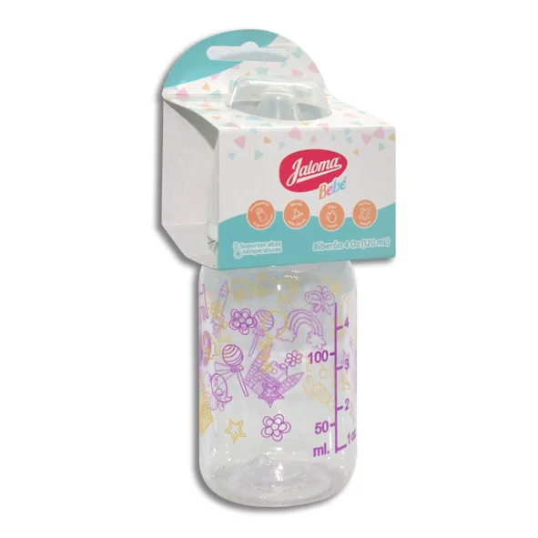 BIBERON DECORADO UNISEX 4 OZ (IVA)(JALOMA)