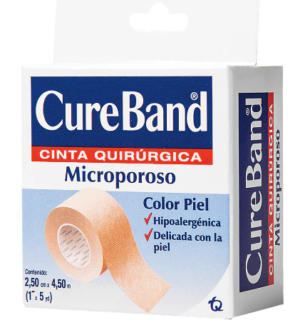 CINTA QUIR MICRO PIEL CUREBAND CAJA 2.5CMX4.5M (IVA)(JALOMA)
