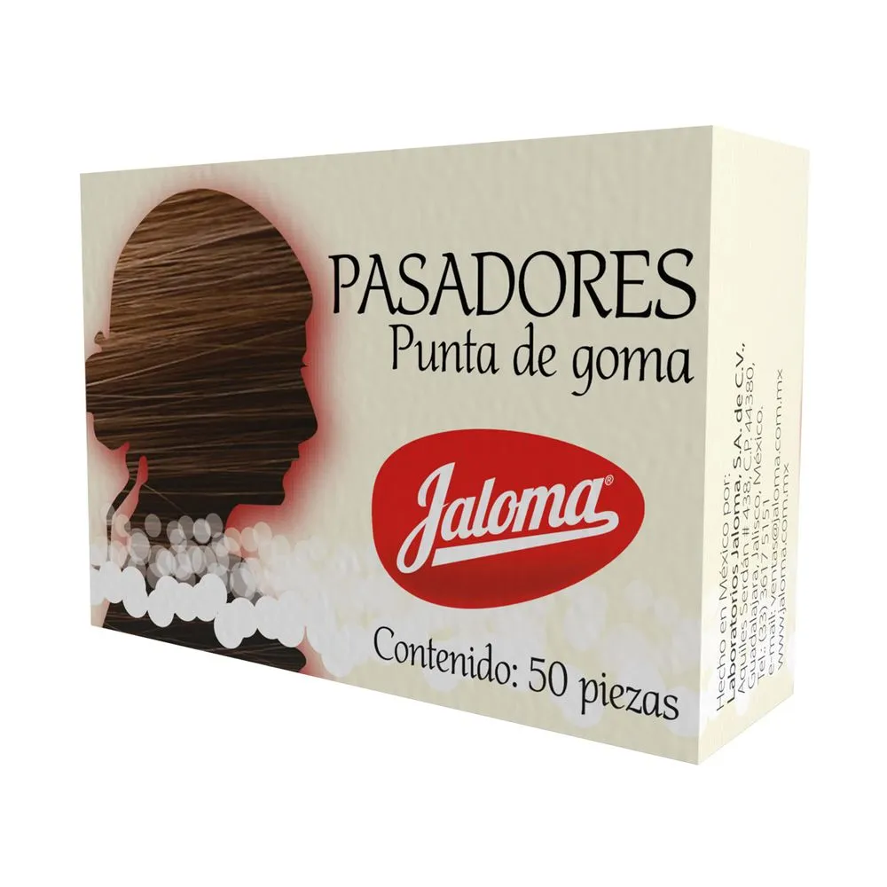 PASADOR JALOMA C/PUNTA DE GOMA C/50PZ (IVA)(JALOMA)