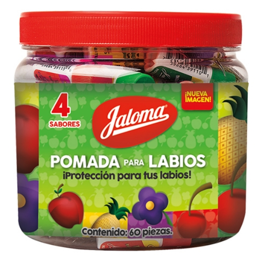POMADA PARA LABIOS C/60 PZAS SABORES SURTIDOS (IVA)(JALOMA)