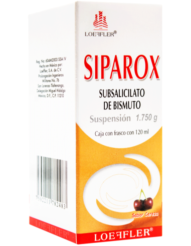 SIPAROX 1.75 G C/120 ML SUSP ( SUBSALICILATO DE BISM )(LOEFFLER)