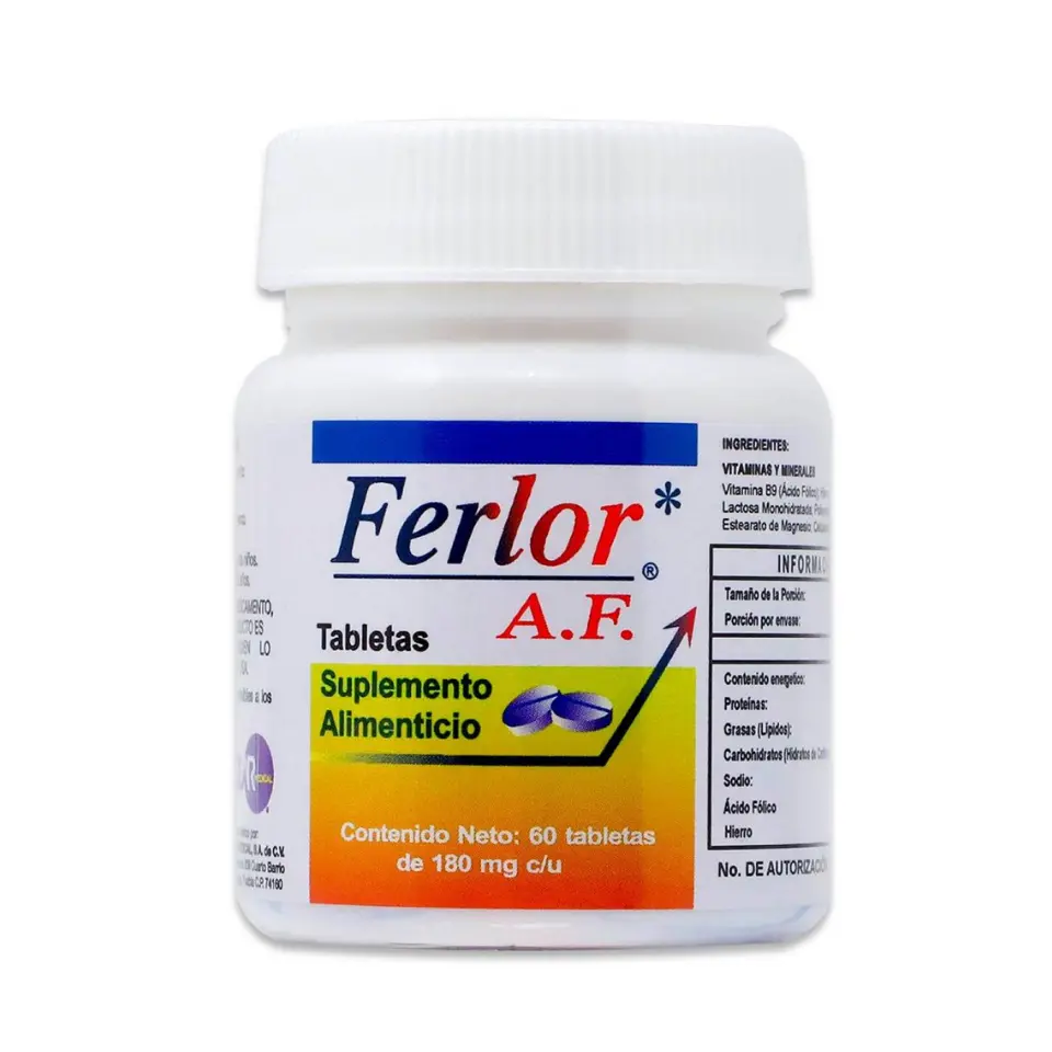 FERLOR AF 17 C/60 TABS (AC FOLIC, FUMARATO F)(IVA)(SOLAR MEDICAL)