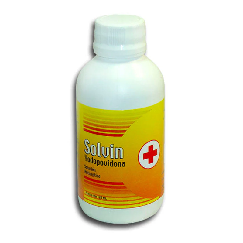 SOLVIN ANTISEPTICA 10G C/120ML SOL (YODOPOVIRONA)(IVA)(SOLAR MEDICAL)