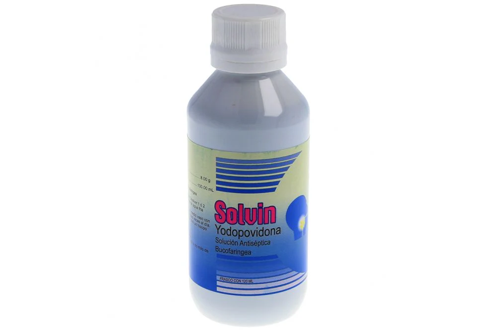SOLVIN BUCOFARINGEO SOLUCION 120 ML- IODOPOVIDONA(SOLAR MEDICAL)