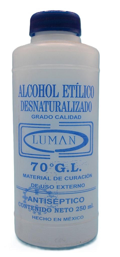 LUMAN ALCOHOL DESNAT 70° C/250 ML(LUMAN)