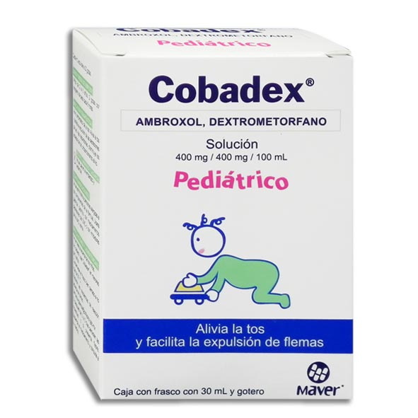 COBADEX PED C/30ML GOTAS (AMBROXOL, DEXTROMETORFANO)(MAVER)
