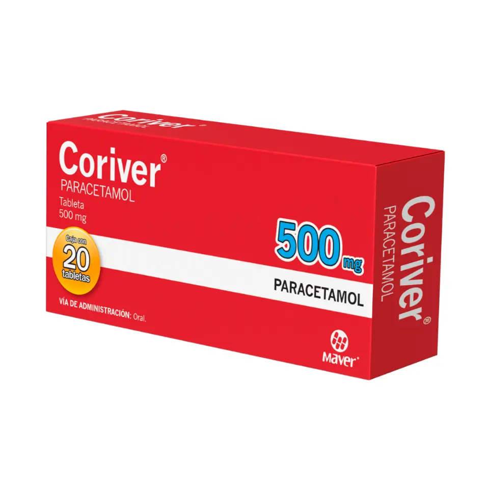 CORIVER 500MG C/20 TABS (PARACETAMOL)(MAVER)