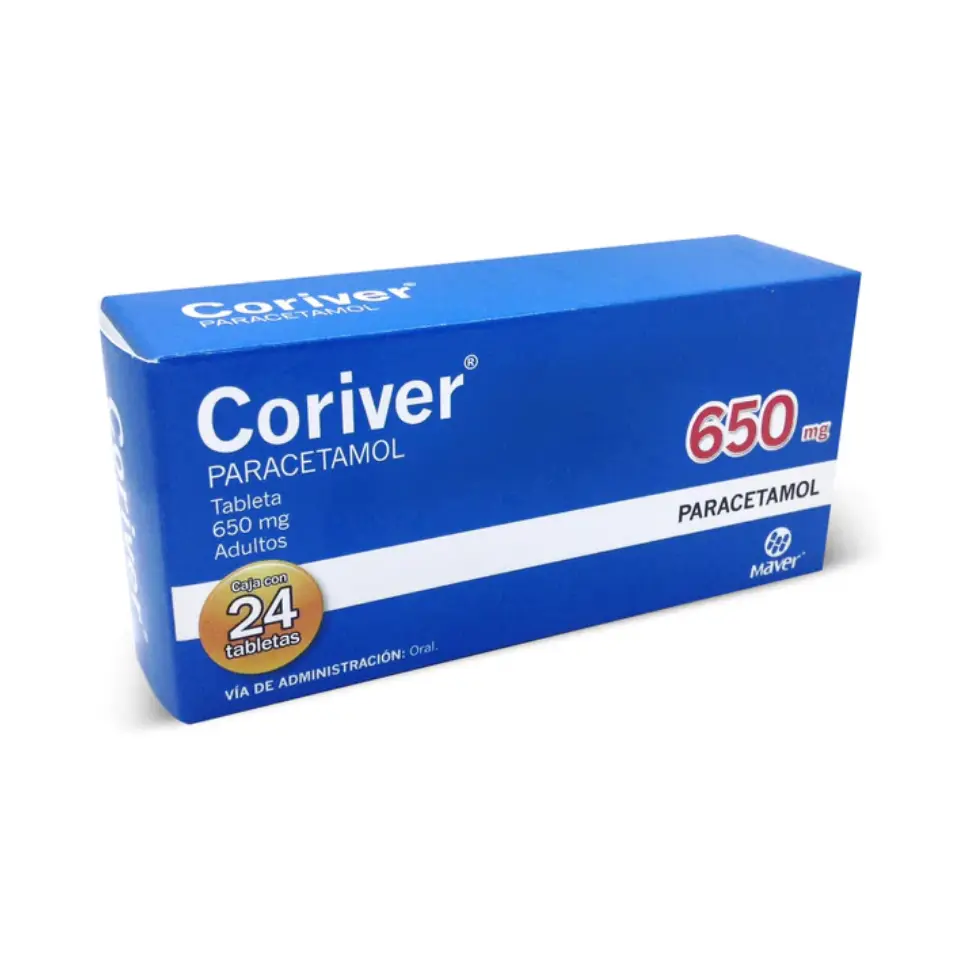 CORIVER 650MG C/24 TABS (PARACETAMOL)(MAVER)
