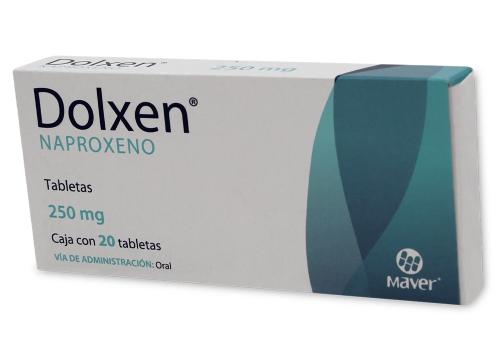 DOLXEN 250 MG C/20 TABS ( NAPROXENO )(MAVER)