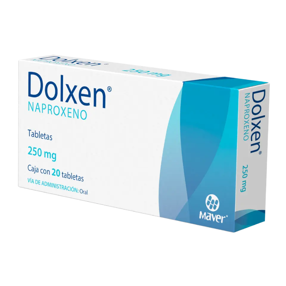 DOLXEN 250MG C/20 TABS (NAPROXENO)(MAVER)
