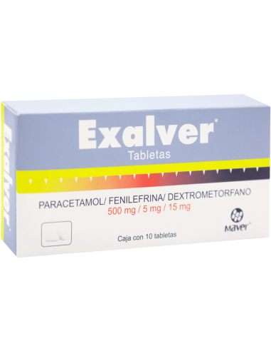 EXALVER C/10 TABS (DEXTROMET, FENILEF, PARACET ) (MAVER)