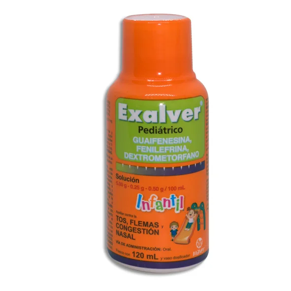 EXALVER INF C/120 ML JBE (DEXTROMET, FENILEF, GUAIFEN)(MAVER)