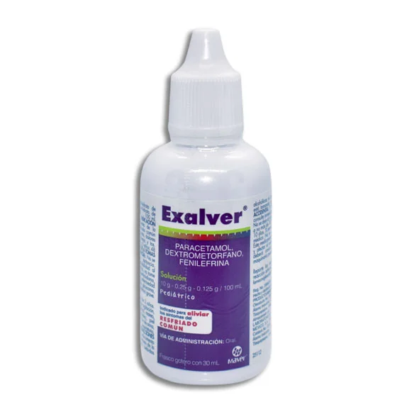EXALVER PED RESF COMÚN (MORADO) C/30 ML - PARACET/DEXTROMET/FENILEF - (MAVER)