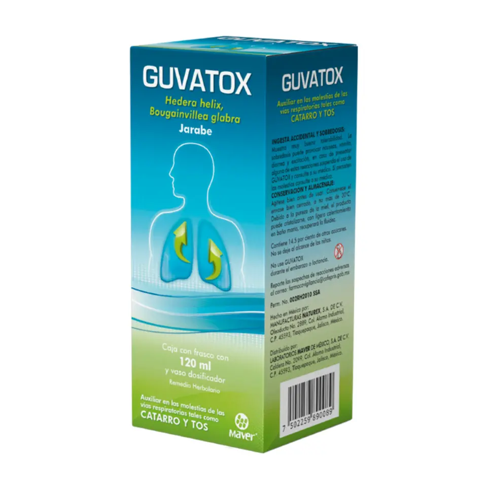 GUVATOX C/120ML JBE (BUGAMBILIA, HIEDRA)(IVA)(MAVER)