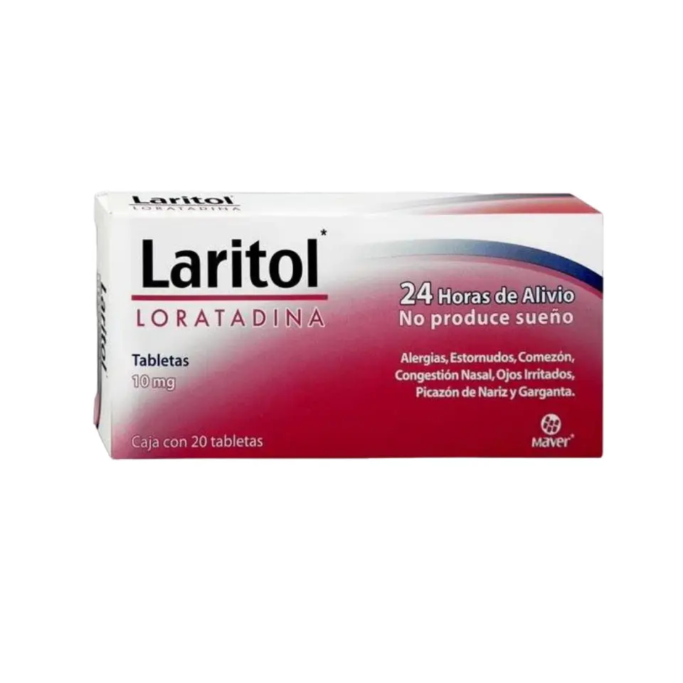LARITOL 10MG C/20 TABS (LORATADINA)(MAVER)