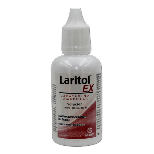 LARITOL EX  C/30 ML GOTAS (AMBROXOL, LORATADINA)(MAVER)