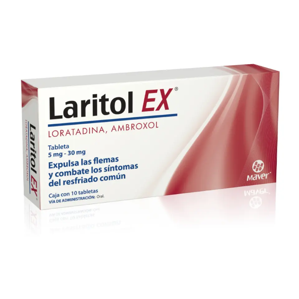 LARITOL EX 5 C/10 TABS (AMBROXOL, LORATADINA)(MAVER)