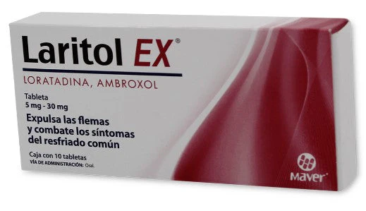 LARITOL EX 5 C/10 TABS (AMBROXOL, LORATADINA)(MAVER)