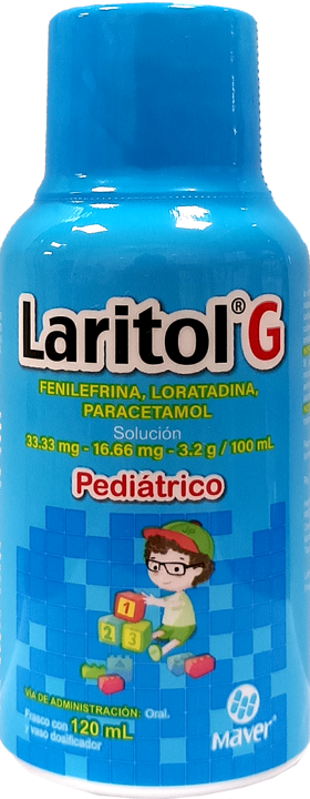 LARITOL G C/120 ML SOL (FENILEFR, LORATAD, PARACET)(MAVER)