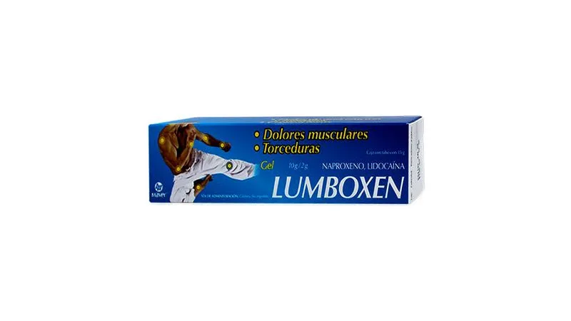LUMBOXEN AZUL 10/2 G GEL TUBO C/35 GR - NAPROXENO/LIDOCAINA(MAVER)