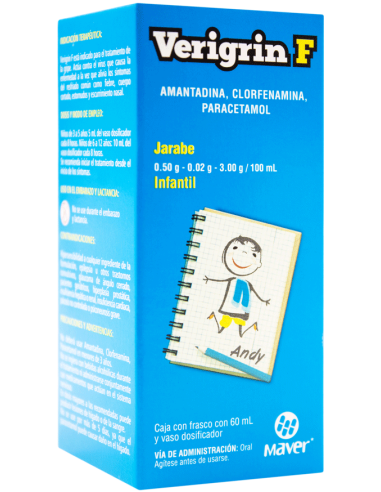 VERIGRIN F JBE C/60 ML - AMANTAD/CLORFENIM/PARACET(MAVER)