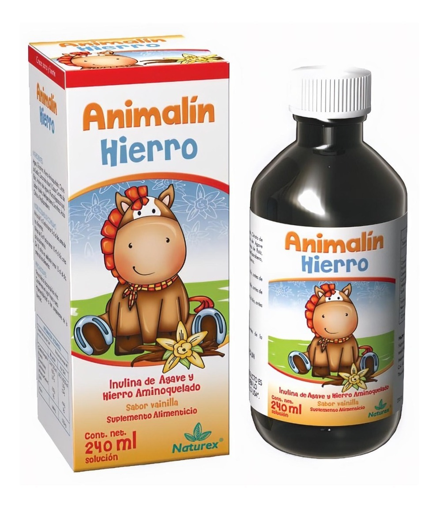 ANIMALIN HIERRO SOLUCION C/240 ML- HIERRO AMINOQUELADO(NATUREX)