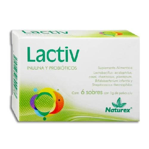 LACTIV C/6 SOBRES ( LACTOBACILOS ) ( IVA )(NATUREX)