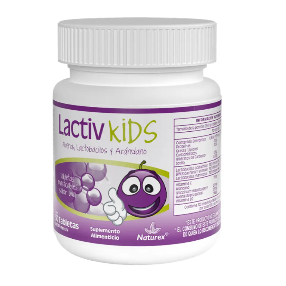 LACTIV KIDS TAB MASTICABLES C/30 (NATUREX)