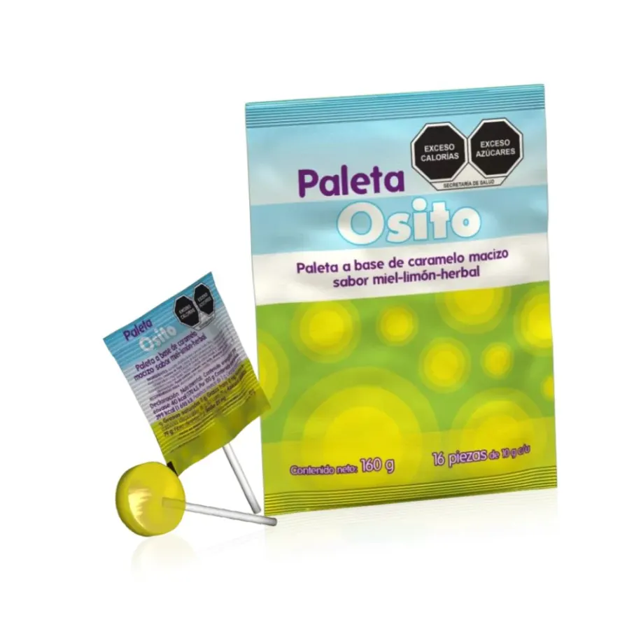 PALETA OSITO BOLSA C/16 PZ - (IVA)EUCALIPTO/GORDOLOBO/MENTOL